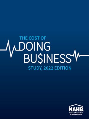 cover image of The Cost of Doing Business Study, 2022 Edition